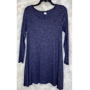 Long Sleeve Blue Dress
